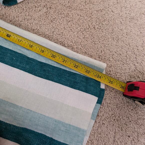 J.Crew Paperbag 100% Linen Wide Leg Pants in Cabana Stripe, size 00 - Picture 7 of 9